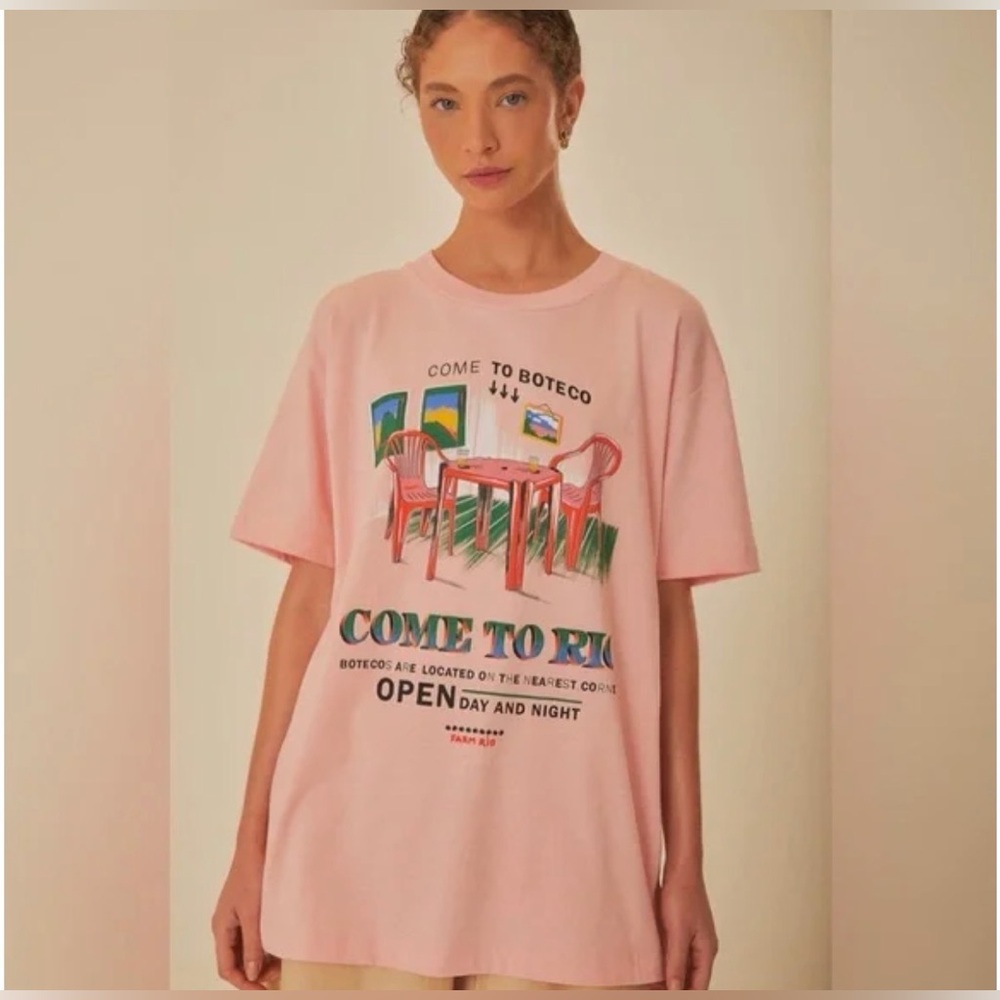 Farm Rio “Come to Rio” Graphic T-Shirt